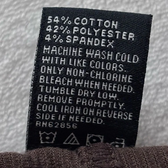 HUE Classic Brown Corduroy Mid-Rise Pull On Leggings--M - Picture 9 of 11